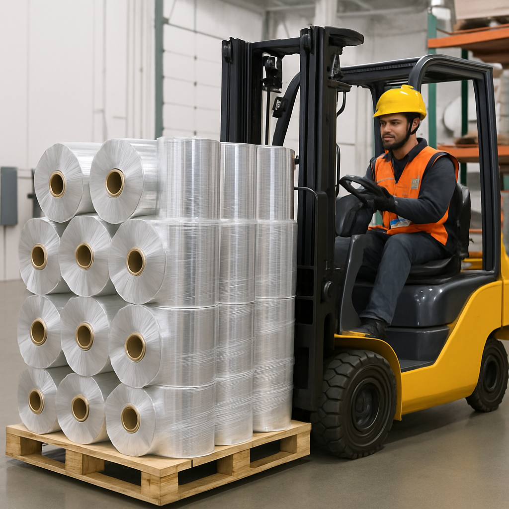 Material handling of rolls